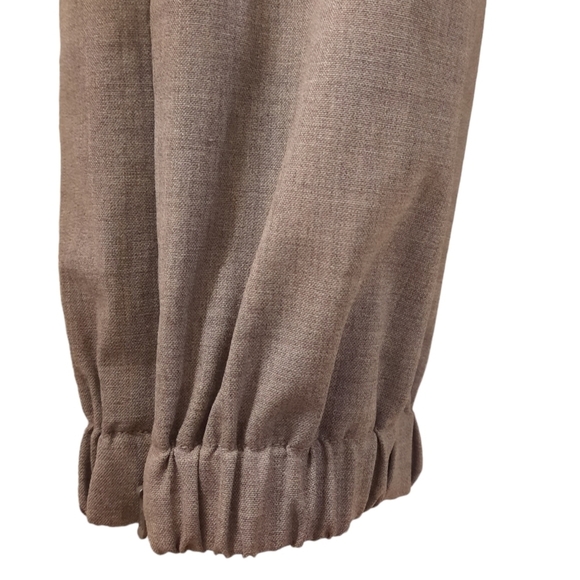 CARLISLE Wool Jogger Trousers Zip Gussetted Elastic Ankle Dress Pants 10 - Picture 5 of 10